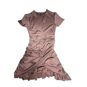 SHEIN Sexy Mini Dress with Ruffled Hem